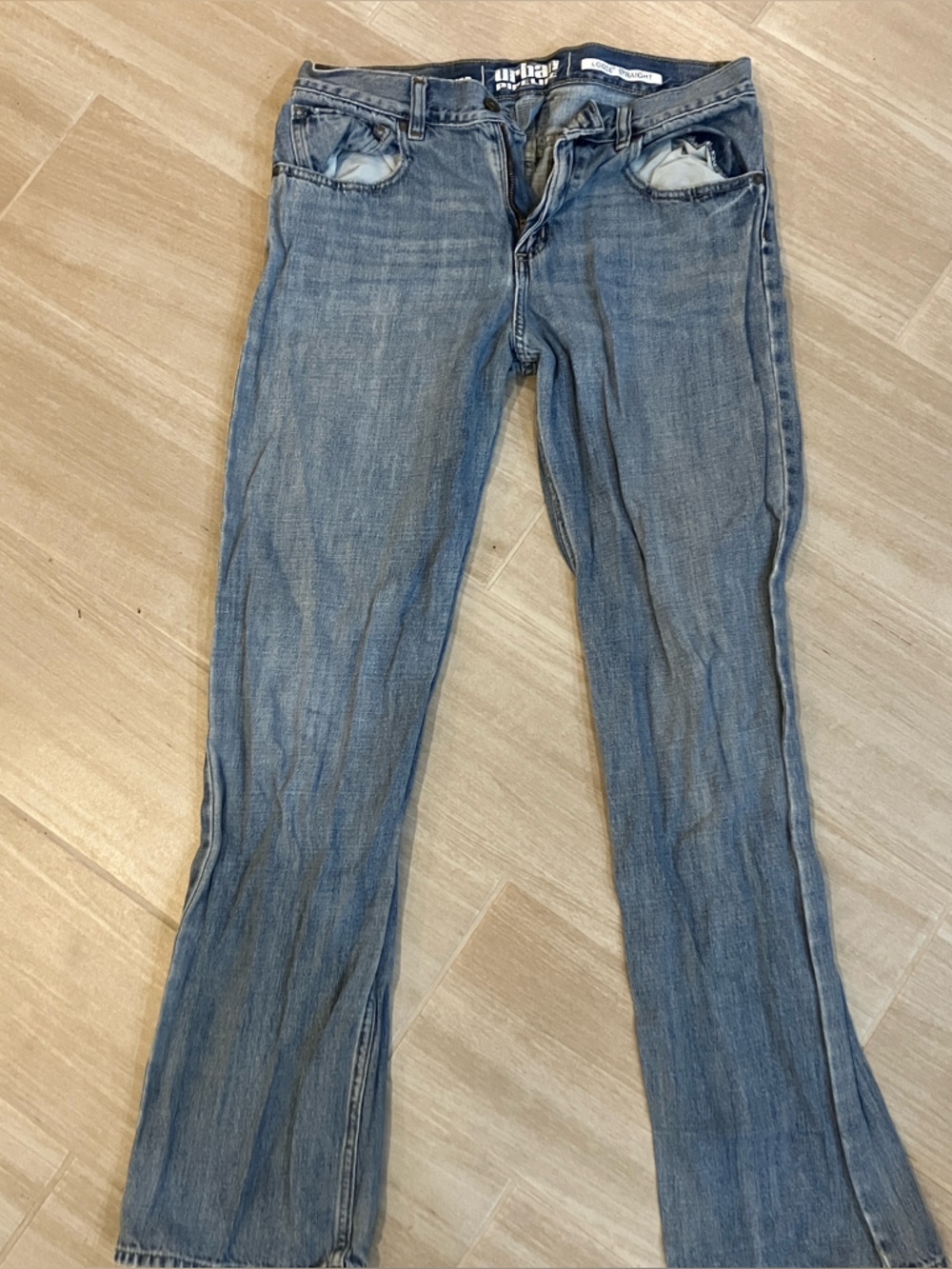 Urban Pipeline Blue loose Straight-Leg Jeans